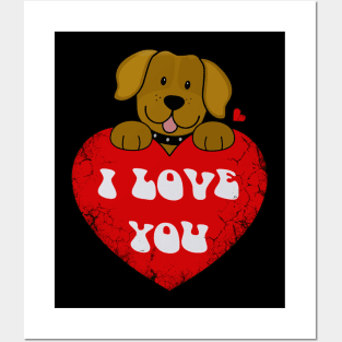 Valentine's Day Dog Posters and Art